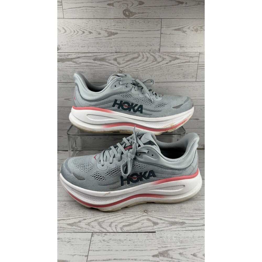 Hoka One One Bondi 9 1162014 MBLW Gray 11D Women's Sports Running Shoes #538